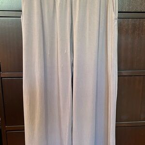 Fighting Eel (S) Women's Wide Leg Pants in Light Gray